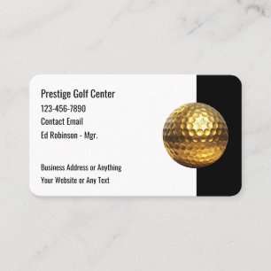 Cartes de visite de golf élégantes pour entreprise