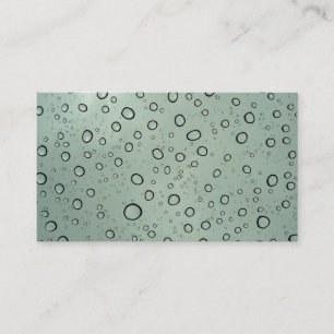 Cartes de visite de gouttes d'eau