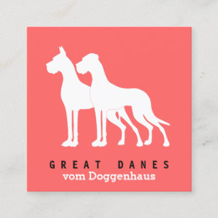Cartes de visite de grands Danois
