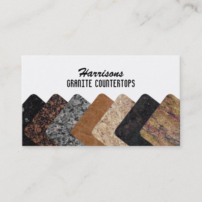 Cartes de visite de granit (Devant)