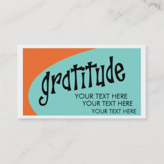 Cartes de visite de gratitude