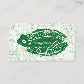 Cartes de visite de grenouille - Grenouille verte