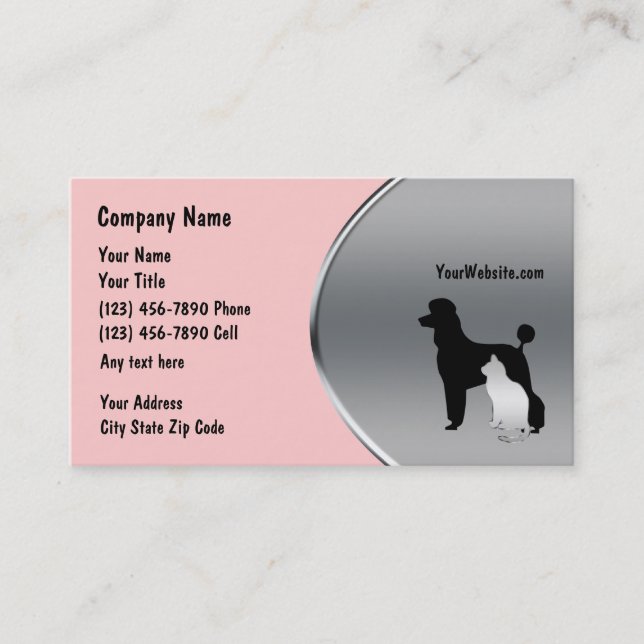 Cartes de visite de Grooming (Devant)