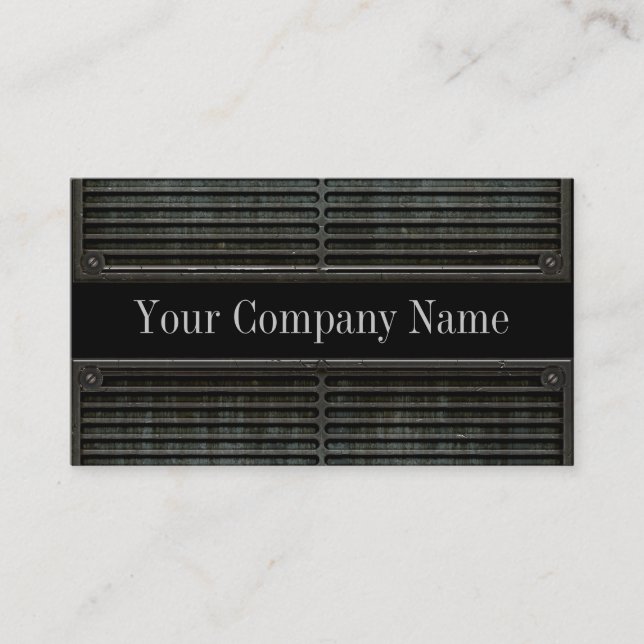 Cartes de visite de grunge de gril de regard en (Devant)