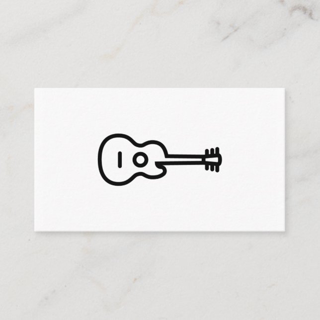 Cartes de visite de guitare acoustique (Devant)