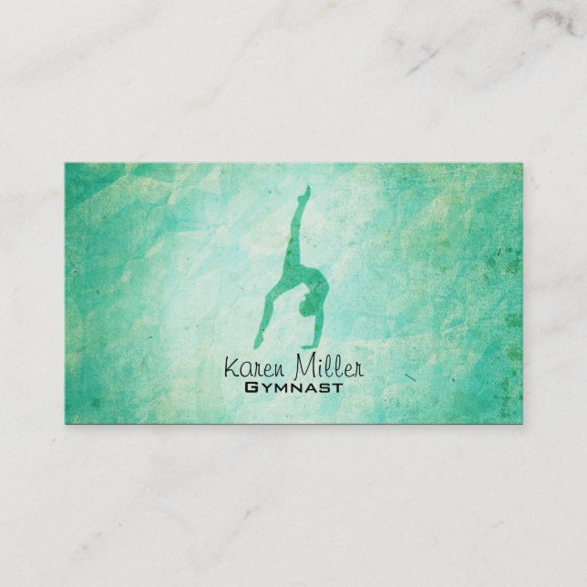 Cartes de visite de gymnastique (Devant)