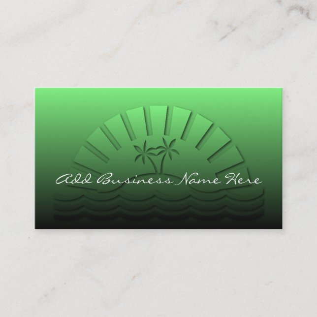 Cartes de visite de Island Beach (Devant)
