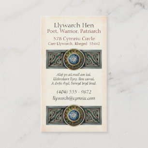 Cartes de visite de Knotwork de Celtic