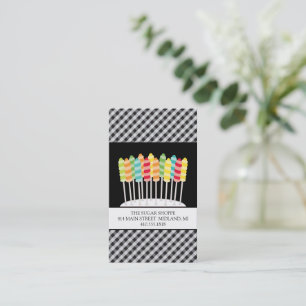 Cartes de visite de la boutique de bonbons