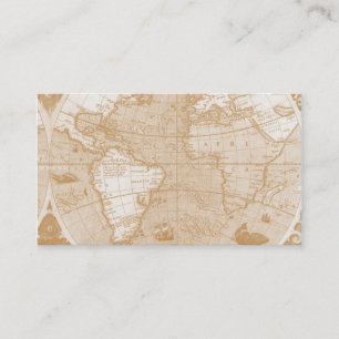 Cartes de visite de la carte mondiale