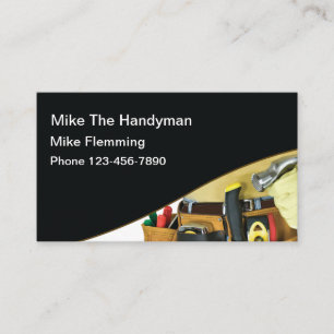 Cartes de visite de la ceinture d'outils Handyman