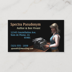 Cartes de visite de la femme auteur (a)