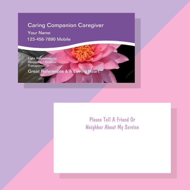 Cartes de visite de la Lily de l'eau (Créateur téléchargé)