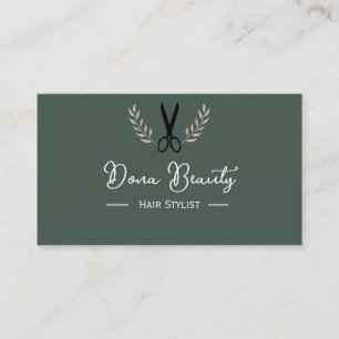 Cartes de visite de la liste des cheveux
