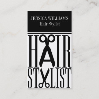 Cartes de visite de la liste des cheveux