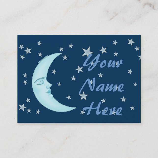 Cartes de visite de la lune endormie (Devant)