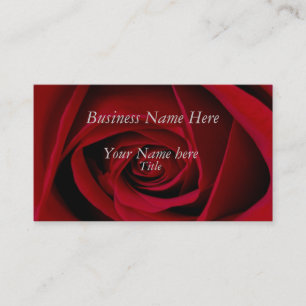 Cartes de visite de la Rose rouge