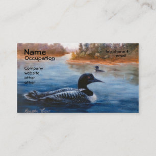 Cartes de visite de lac loon