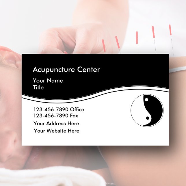 Cartes de visite de l'acupuncture (Créateur téléchargé)