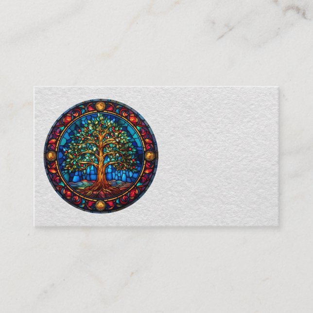 Cartes de visite de l'arbre de vie (Devant)
