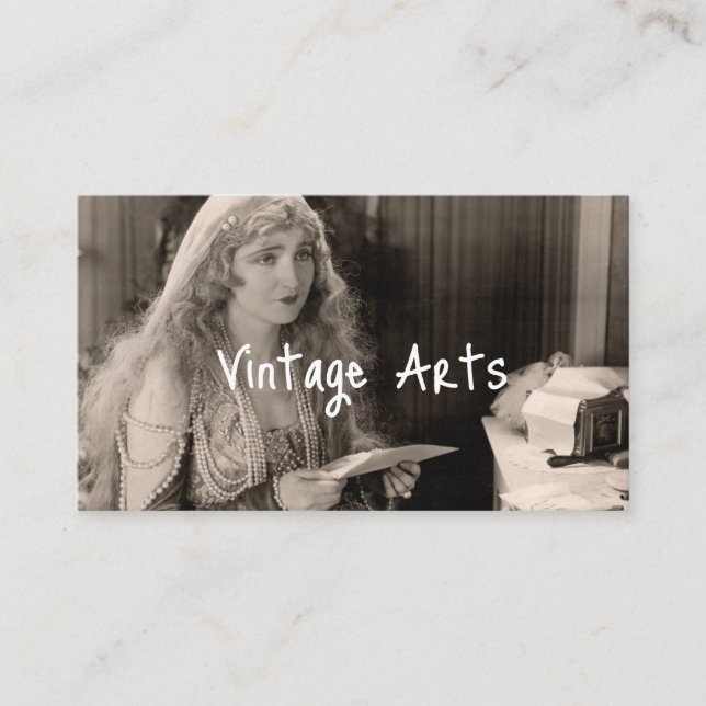 Cartes de visite de l'artisanat vintage Retro Arts (Devant)