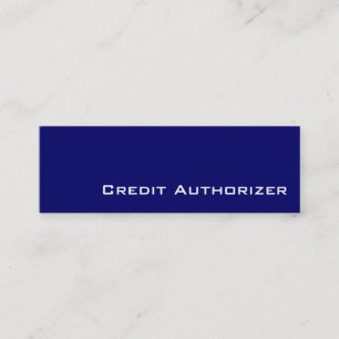 Cartes de visite de l'autorisation de crédit blanc