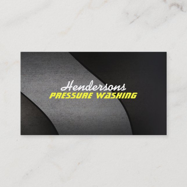 Cartes de visite de lavage de pression (Devant)