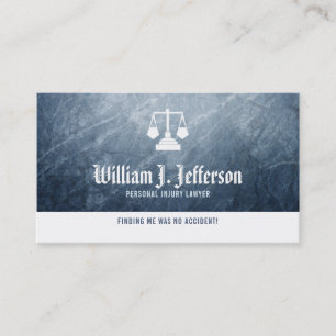 Cartes de visite de l'avocat des blessures personn
