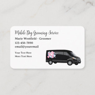 Cartes de visite de l'élevage de chien mobile clas