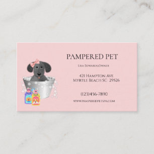 Cartes de visite de l'élevage de chiens