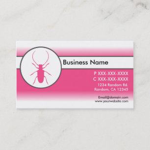 Cartes de visite de l'insecte du scarabée rose bla