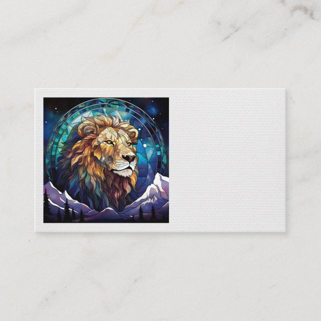 Cartes de visite de lions (Devant)