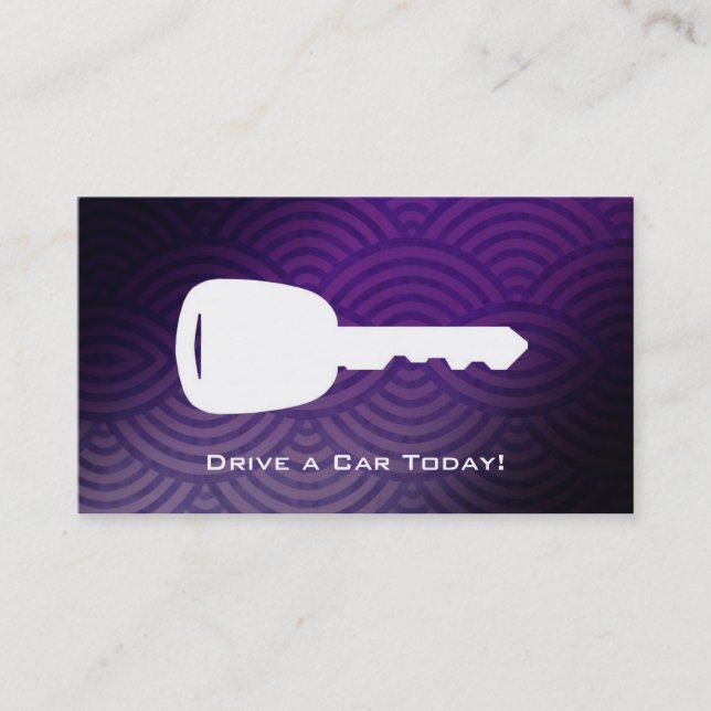 Cartes de visite de location de voiture (Devant)