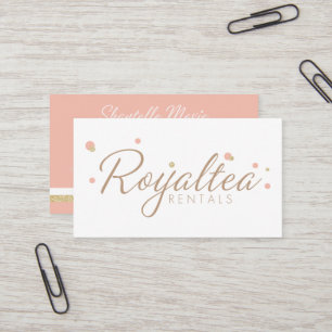 Cartes de visite de locations de Royaltea