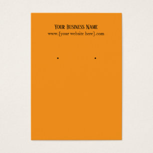 Cartes de visite de l'oreille orange