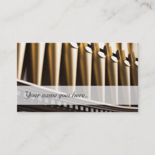 Cartes de visite de l'organisme - tuyaux d'or