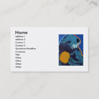 Cartes de visite de loutre de mer