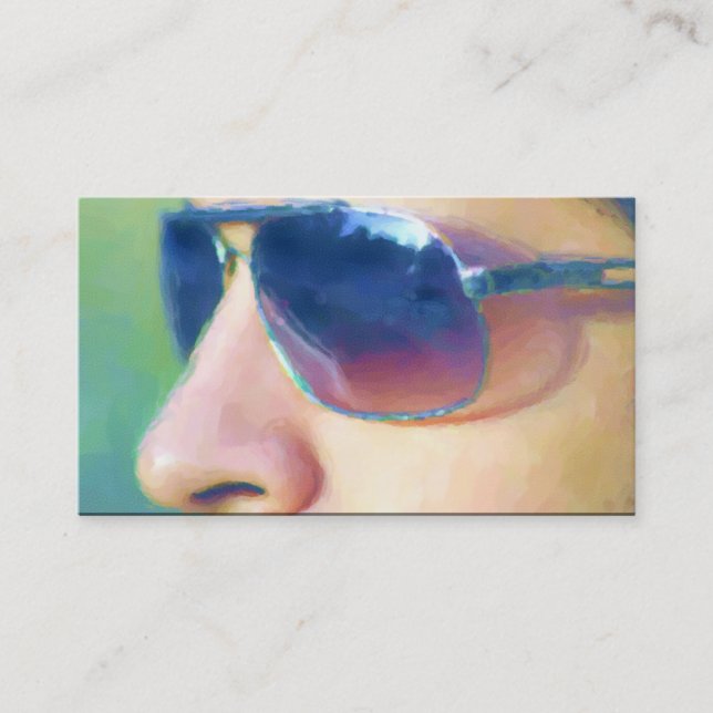 Cartes de visite de lunettes de soleil (Devant)