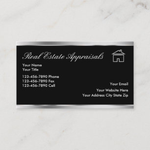 Cartes de visite de luxe de priseur d'immobiliers