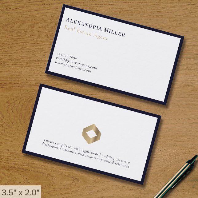 Cartes de visite de luxe simples (Créateur téléchargé)