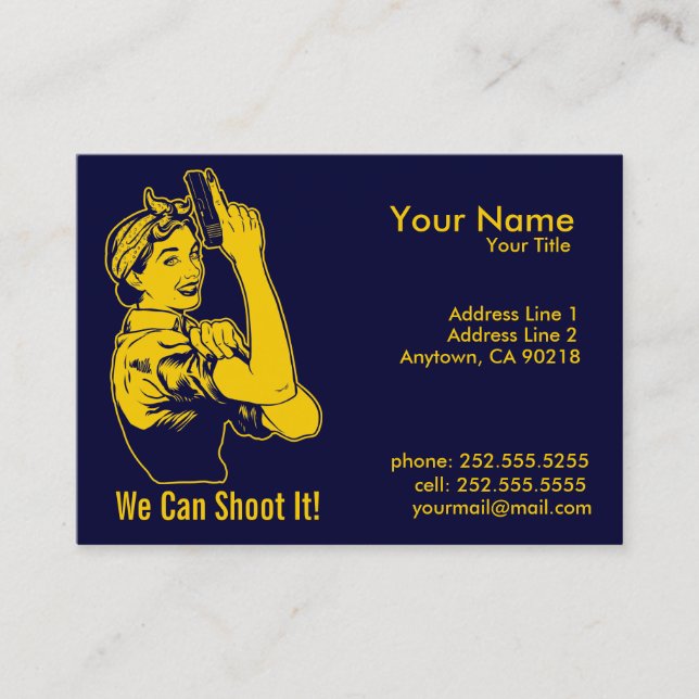 Cartes de visite de Madame Shooter (Devant)