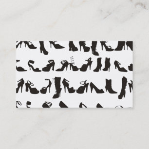 Cartes de visite de magasin de chaussure