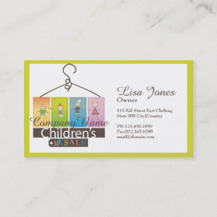 cartes de visite de magasin d'habillement des