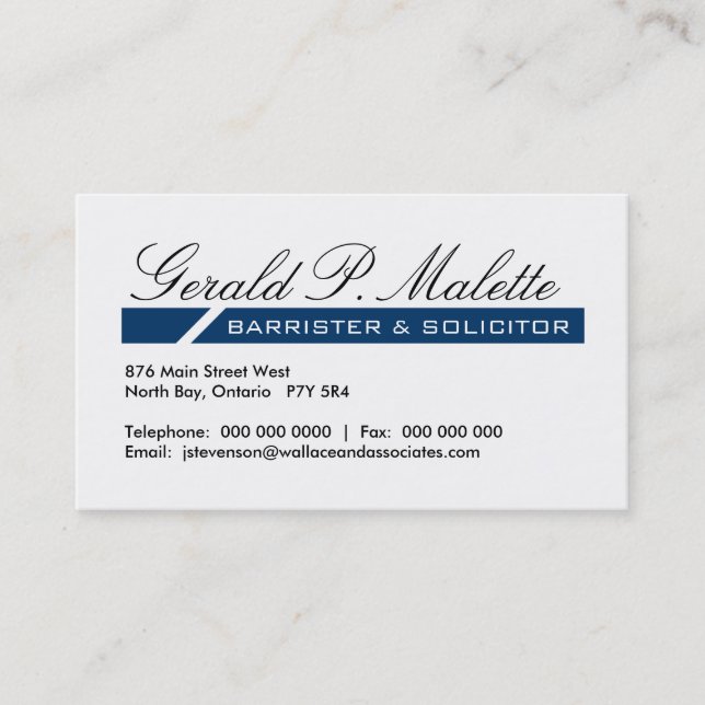 Cartes de visite de mandataire (Devant)