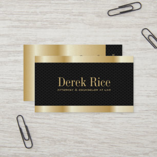 Cartes de visite de mandataire de "effet" d'or
