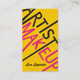 Cartes de visite de maquillage