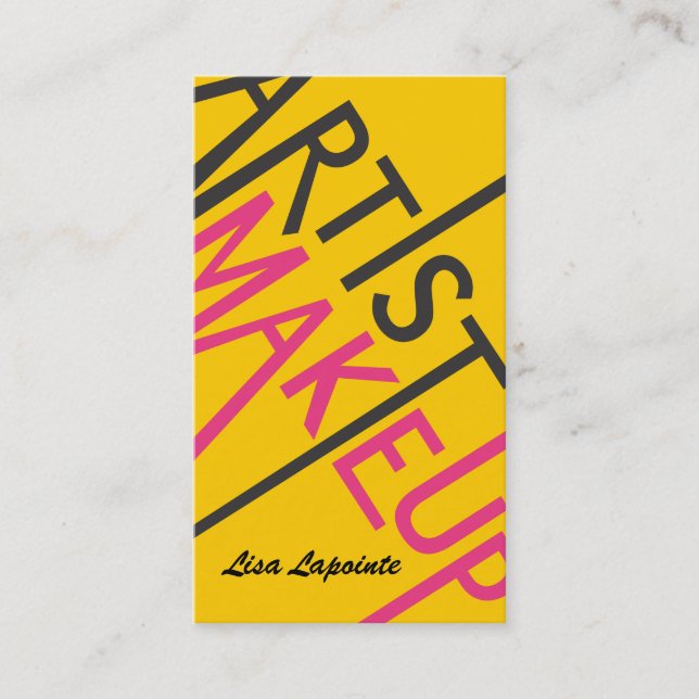 Cartes de visite de maquillage (Devant)