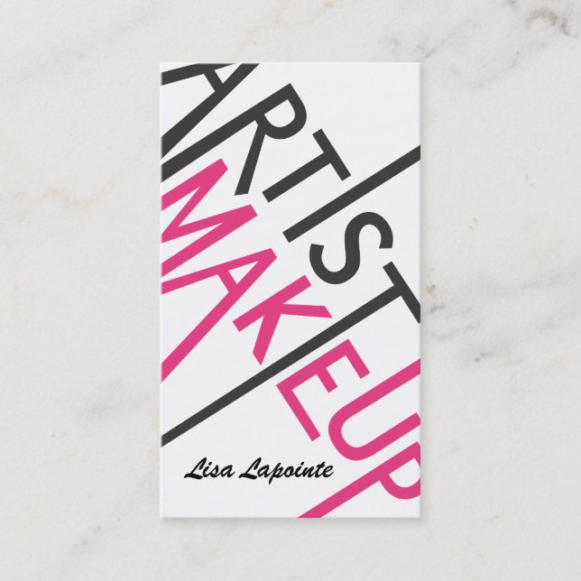 Cartes de visite de maquillage (Devant)