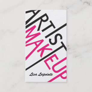 Cartes de visite de maquillage