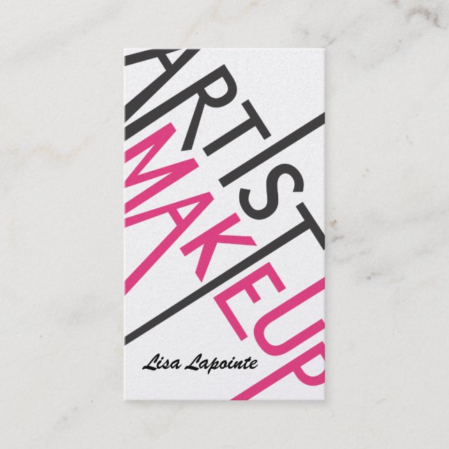 Cartes de visite de maquillage (Devant)